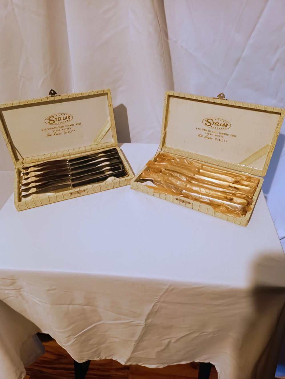 🫛Vintage Stellar Steak Knife Sets – Made in Japan – Stainless Steel – 2 Sets